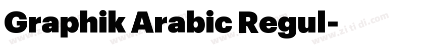 Graphik Arabic Regul字体转换